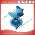 Bird with heart 3D soft pvc fridge magnets
